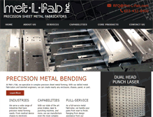 Tablet Screenshot of met-l-fab.com